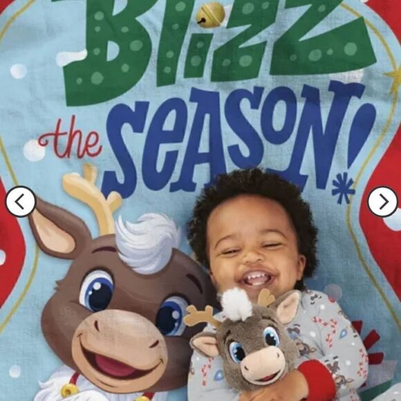 Nwt Reindeer in Here Blizz the Season Micro Throw - Picture 6 of 7